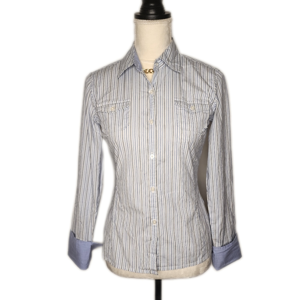 Nautica, Striped button-down shirt.  Size : Small